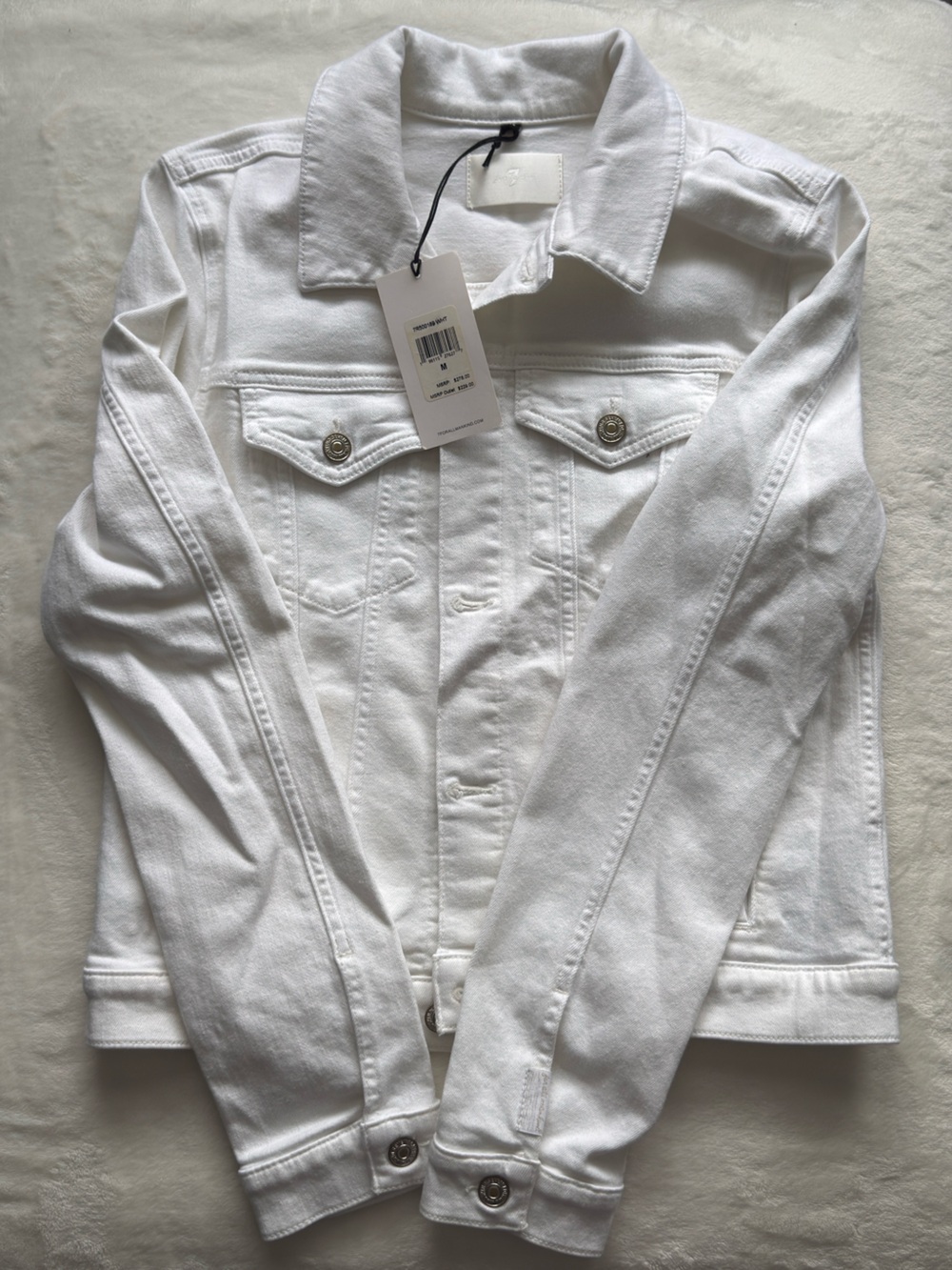 Free People White Denim Jacket